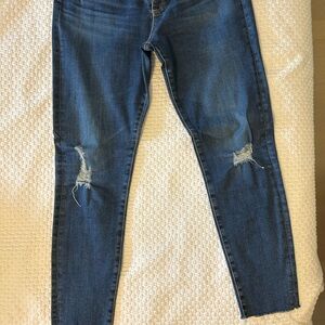 AG The Farrah Skinny Ankle High Rise Women's Casual Denim Blue Jeans. Size 29